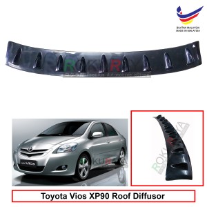 Toyota Vios NCP93 (2nd Gen) 2007-2013 Vortex Generator Shark Fin Aerodynamic Rear Top Roof Diffuser Diffusor
